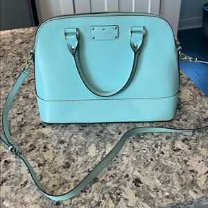 Kate Spade Aqua Leather Satchel
